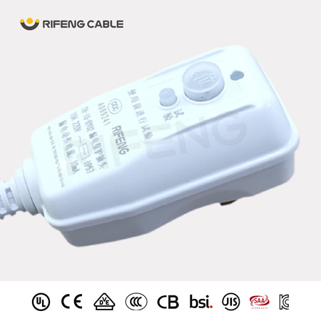 第三代2插（2P）不可拆線(xiàn)漏電保護(hù)插頭（防?型）