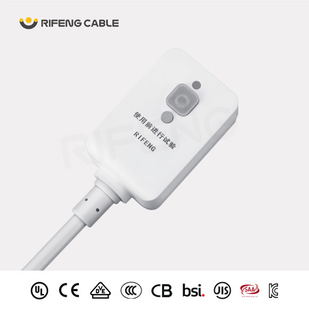 第五代3插(2P+PE)不可拆線(xiàn)漏電保護(hù)插頭(防?型) 智能馬桶專(zhuān)?漏電保護(hù)插頭